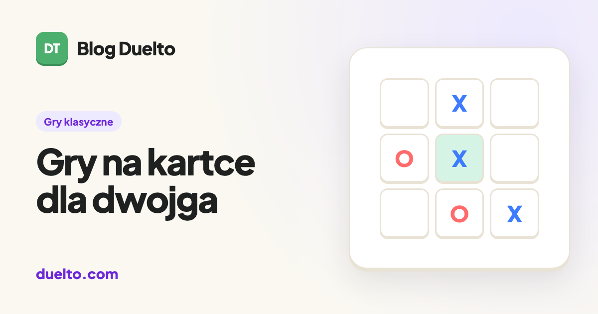 Gry na kartce dla dwojga